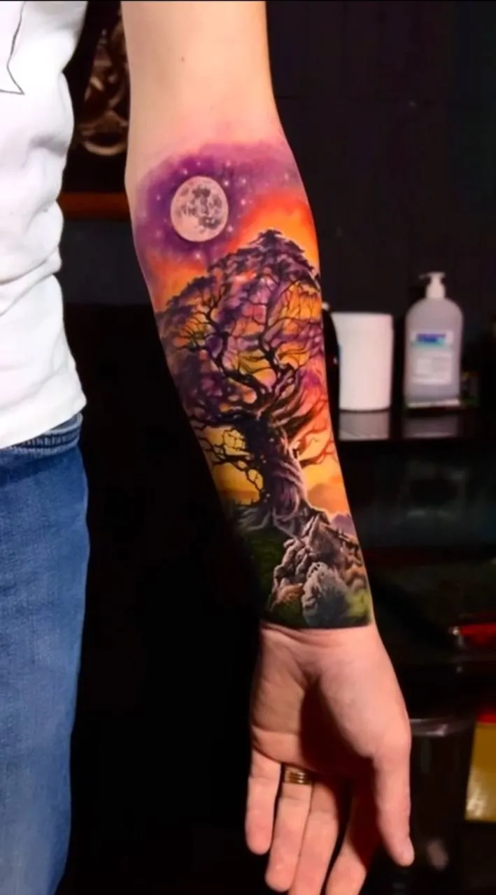 Realism tattoo kol çalışması Bosphorus Ink