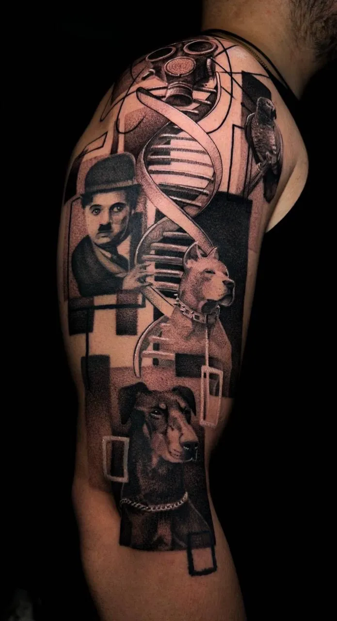 Realism tattoo arm work Bosphorus Ink