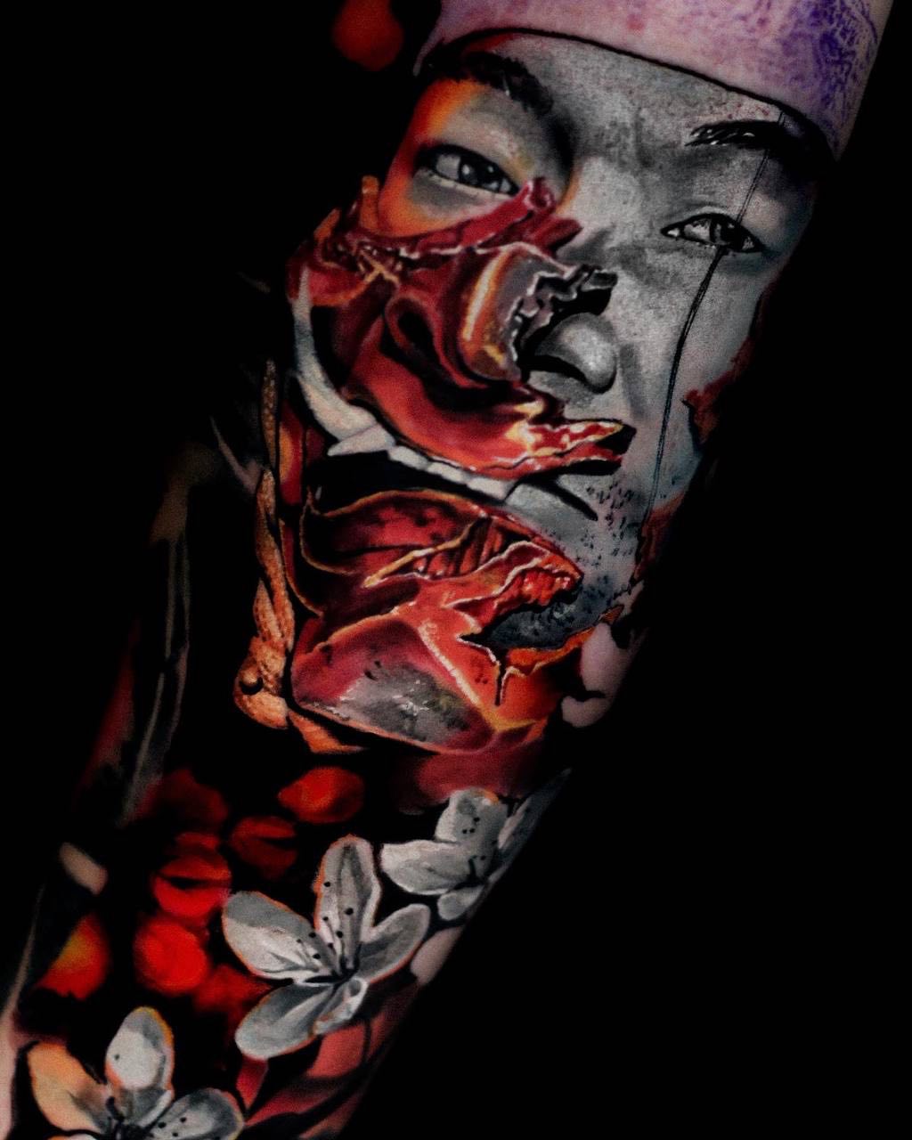 Irezumi style dragon tattoo work Istanbul
