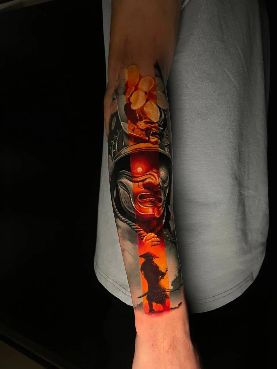 Full sleeve Japanese tattoo design Istanbul