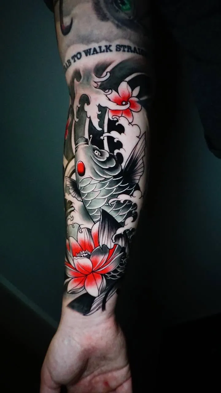 Full Sleeve japanisches Tattoo Design