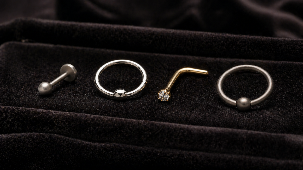 Titan, Chirurgenstahl, 14k Gold und CBR-Schmuck f&uuml;r Nasenpiercings
