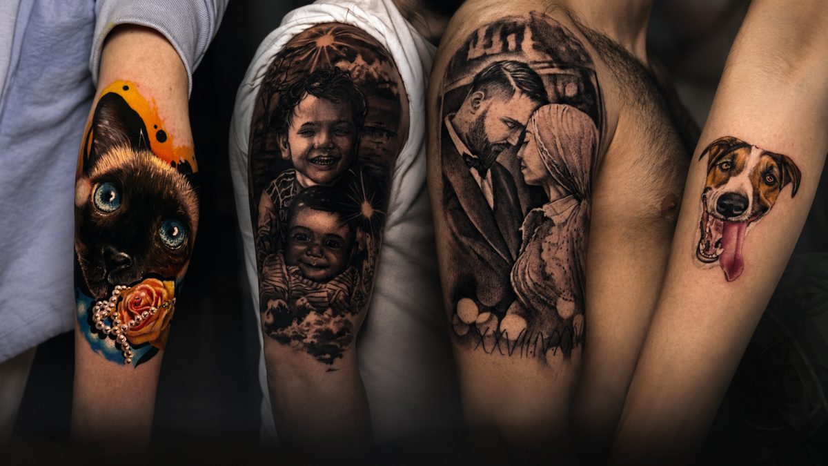 Familien- und Haustier-Portrait-Tattoos: Erinnerungen auf der Haut