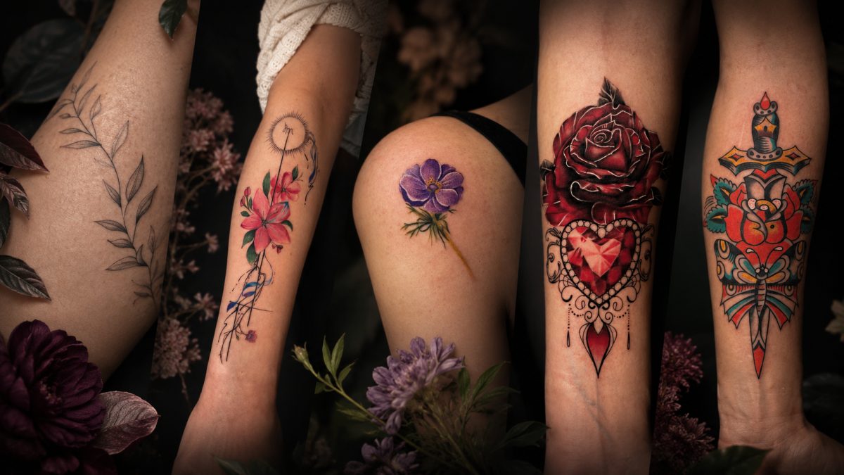 Blumen-Tattoos: Bedeutungen und Platzierungsguide