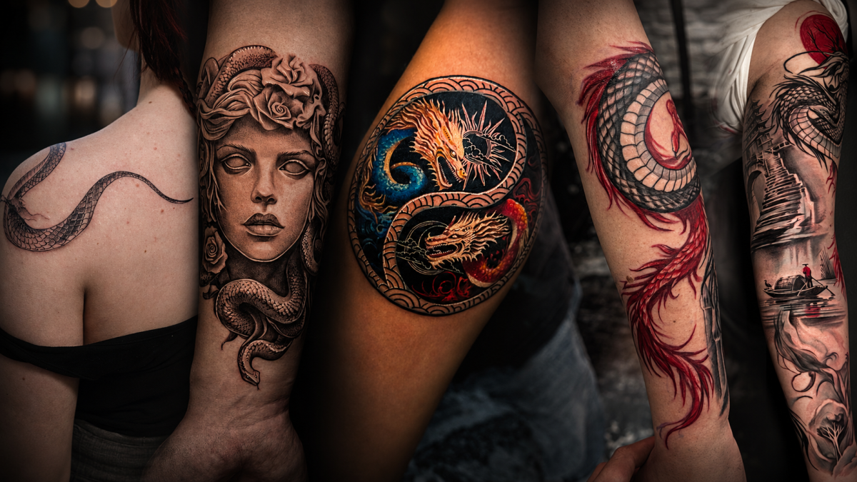 Schlangen- und Medusa-Tattoos: Bedeutung und Platzierung 2026