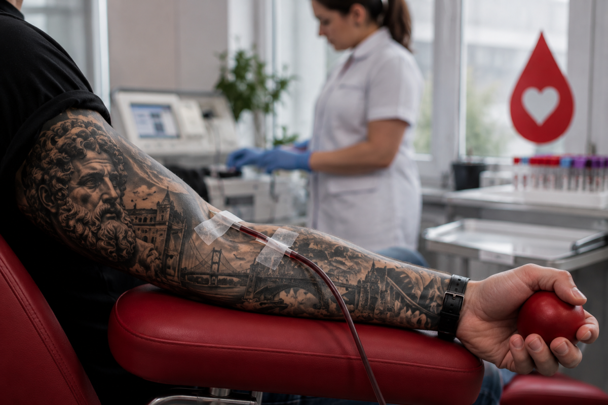 Blood donation waiting period after a tattoo — country comparison, Bosphorus Ink Istanbul