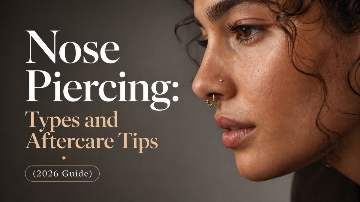 Nose piercing types: nostril, septum, high nostril and other variations