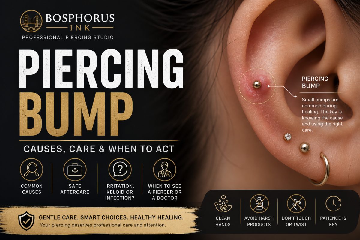 Piercing bump irritation keloid and infection comparison