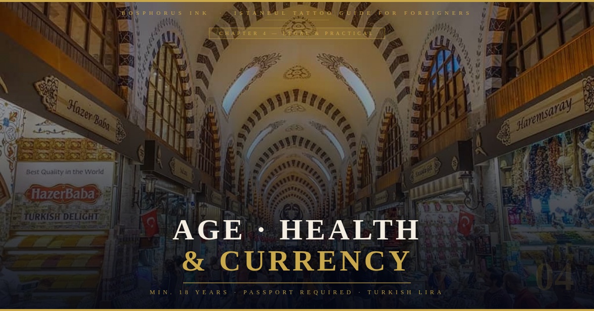 Istanbul tattoo age requirements health and currency &mdash; Grand Bazaar