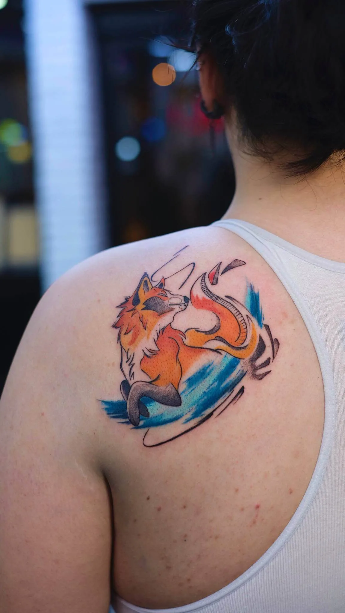 Aquarell Fuchs Tattoo Istanbul Istanbul Aquarell Fuchs Schulter Tattoo – Bosphorus Ink