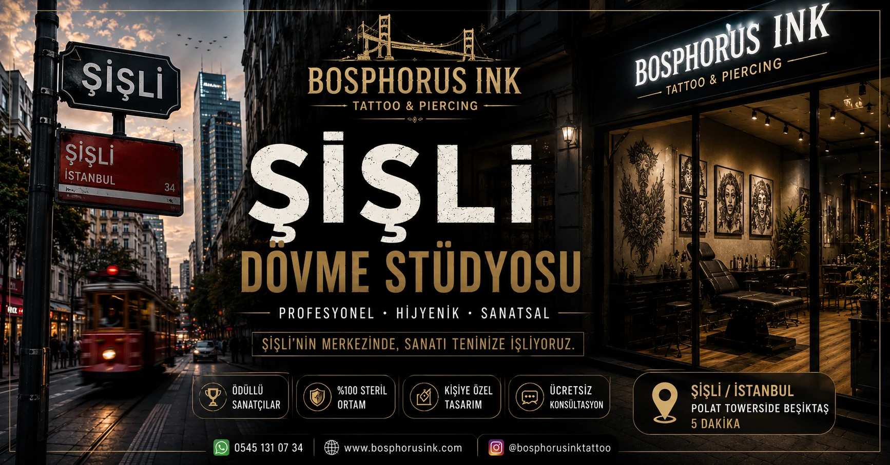 Şişli Dövme Stüdyosu | Bosphorus Ink ile İş Dünyasında Sanat ve Hijyen