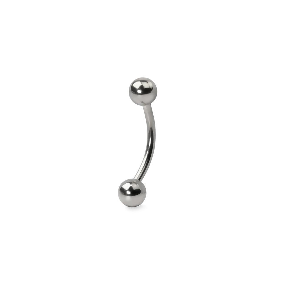 Titanium curved barbell (banana) jewellery