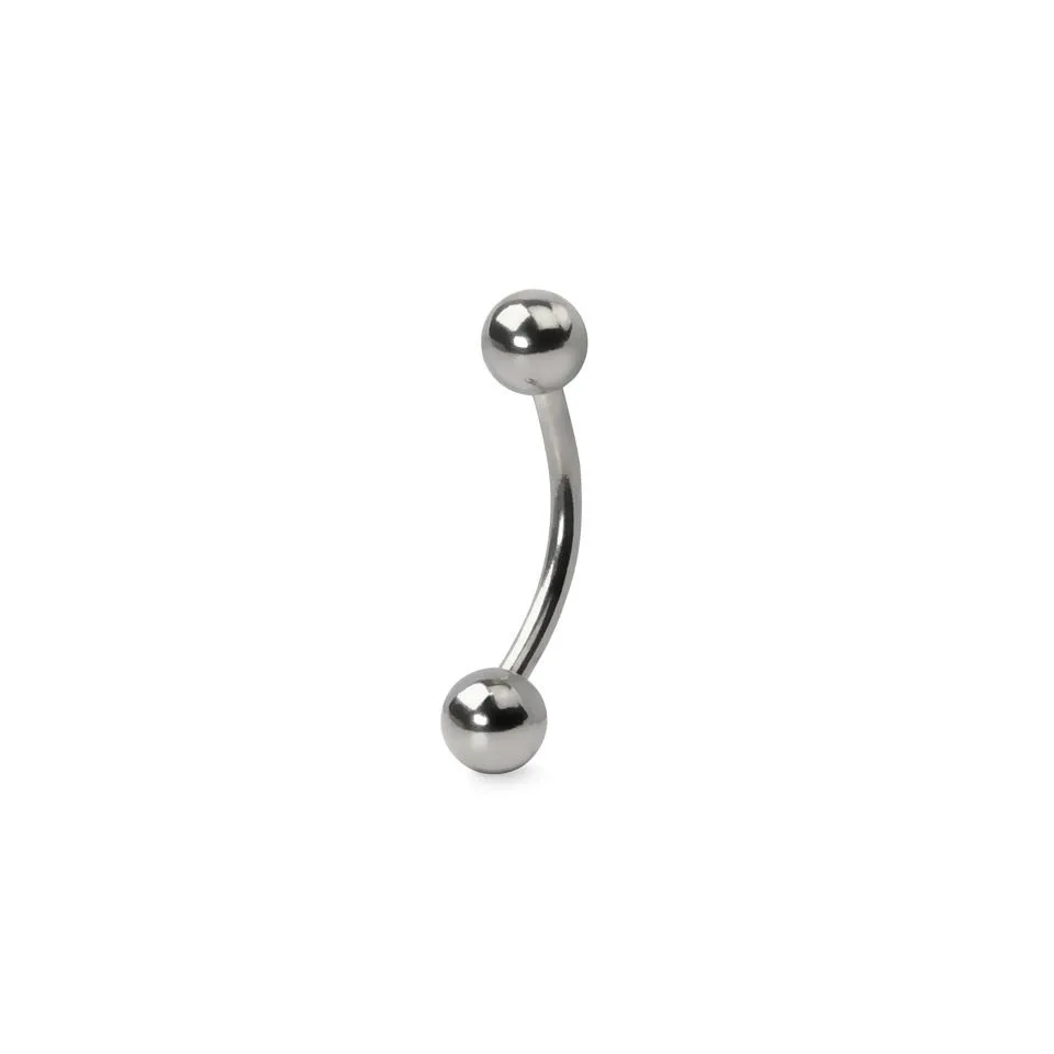 Titanium curved barbell (banana) jewellery