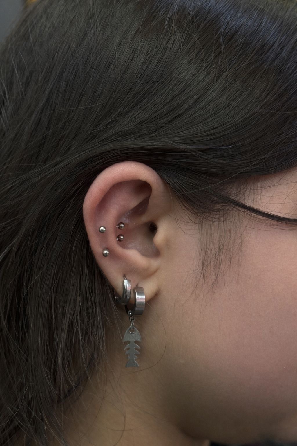 Flat Helix Tragus Lobe Ohr Piercing Istanbul | Bosphorus Ink - Piercing · Gizem | Bosphorus Ink Portfolio