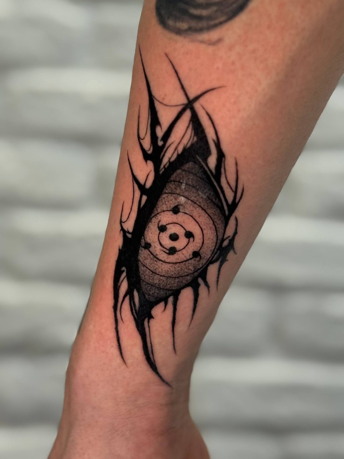 Naruto Rinnegan Auge Tribal Unterarm Tattoo Istanbul - Tattoo · Rıdvan | Bosphorus Ink Portfolio