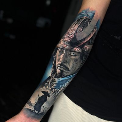 Japanesse Warrior Design | Tattoo Istanbul | Bosphorus Ink - Tattoo | Bosphorus Ink Portfolio