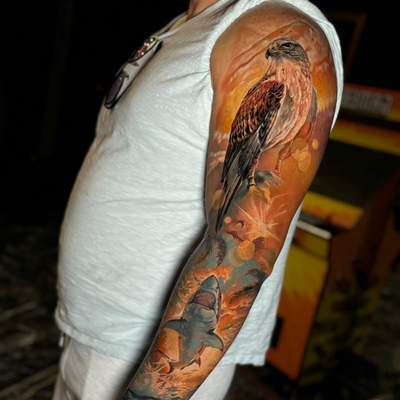 Farbenfrohes Tierdesign | Tattoo Istanbul | Bosphorus Ink - Tattoo | Bosphorus Ink Portfolio