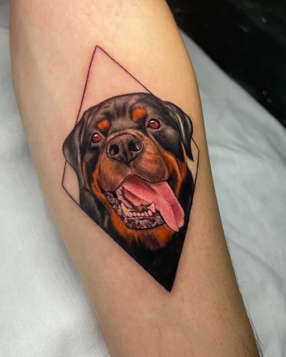 Buntes Hundeporträt Tattoo Istanbul | Bosphorus Ink - Tattoo | Bosphorus Ink Portfolio