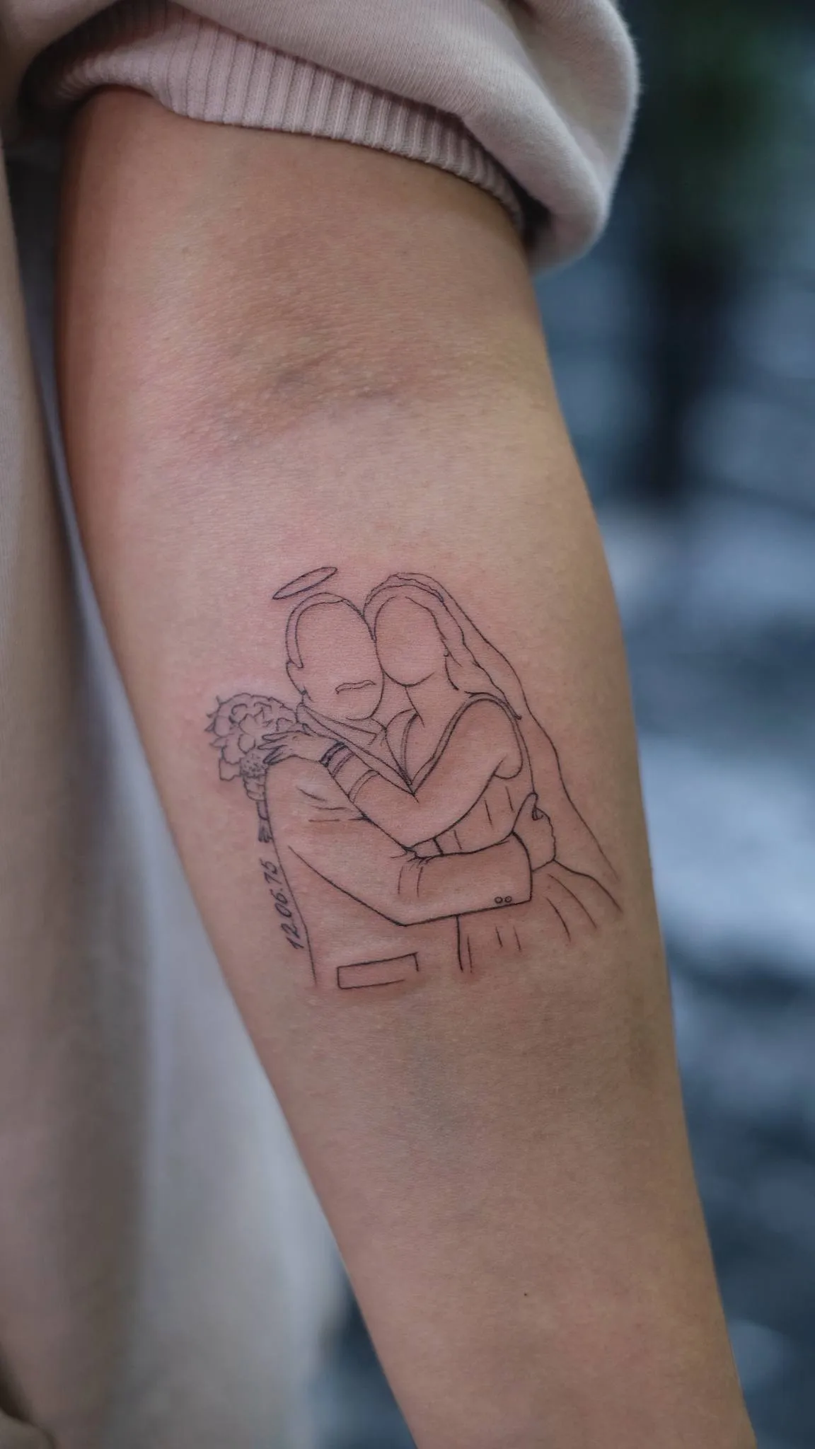 Familie Linework Porträt Tattoo Istanbul | Bosphorus Ink - Tattoo | Bosphorus Ink Portfolio
