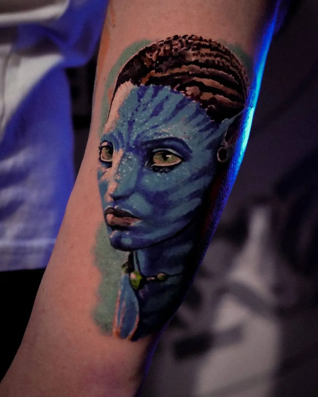 Avatar Neytiri Gerçekçi Portre | Bosphorus Ink - Tattoo | Bosphorus Ink Portfolio