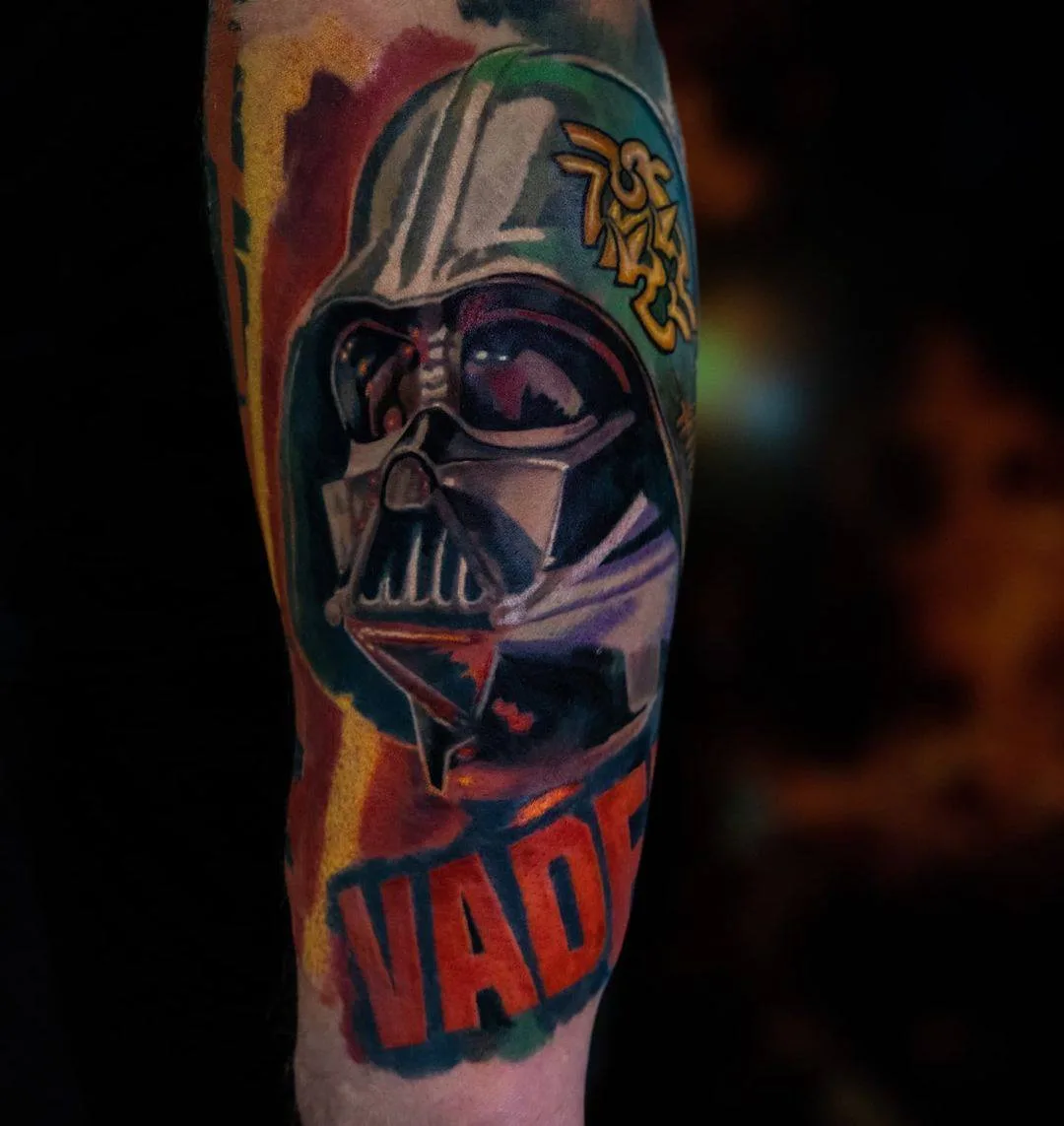 Darth Vader Star Wars Renkli Gerçekçi | Bosphorus Ink - Tattoo | Bosphorus Ink Portfolio