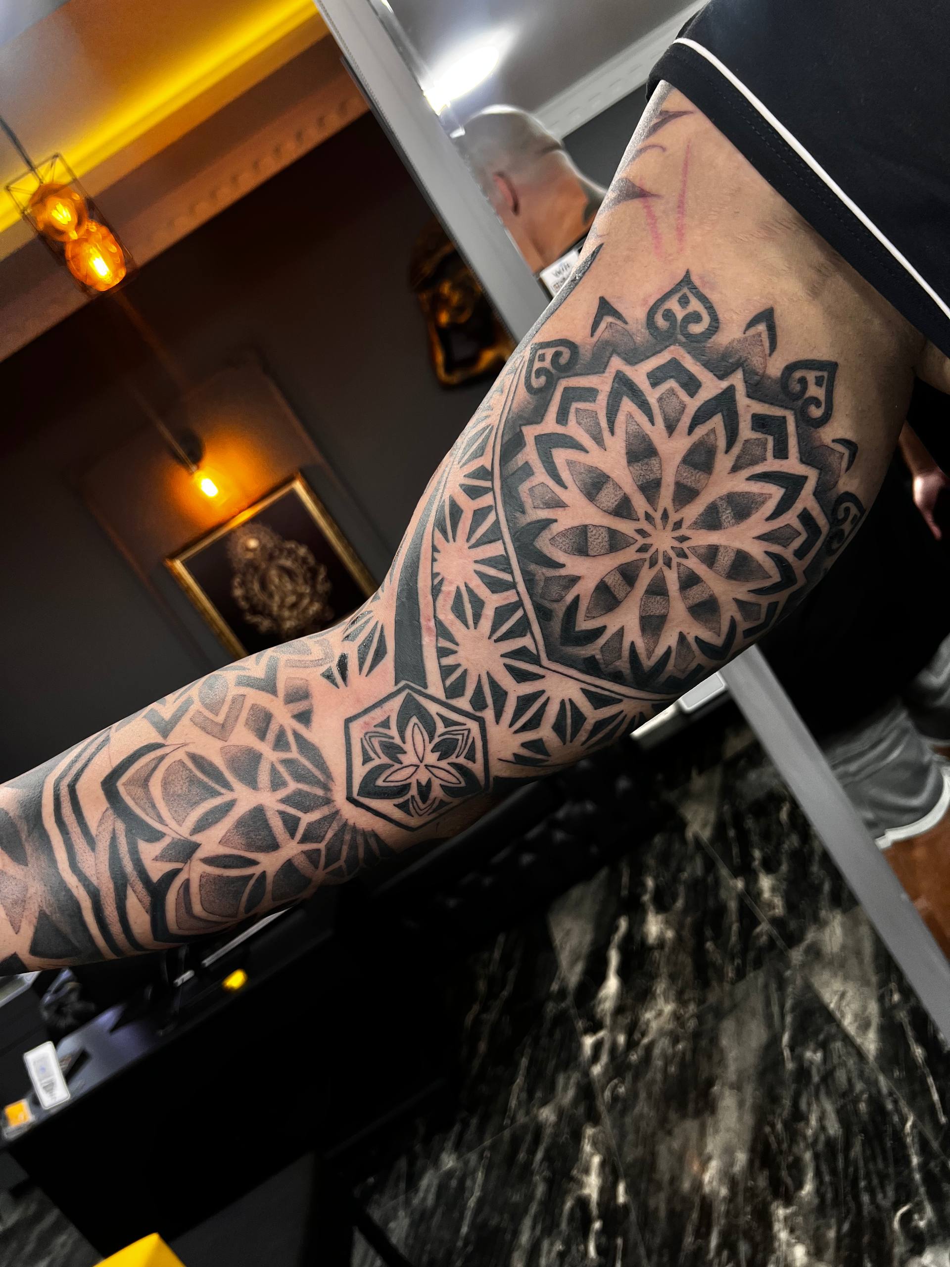Mandala-Sleeve-Tattoo | Geometrisch Istanbul - Tattoo | Bosphorus Ink Portfolio