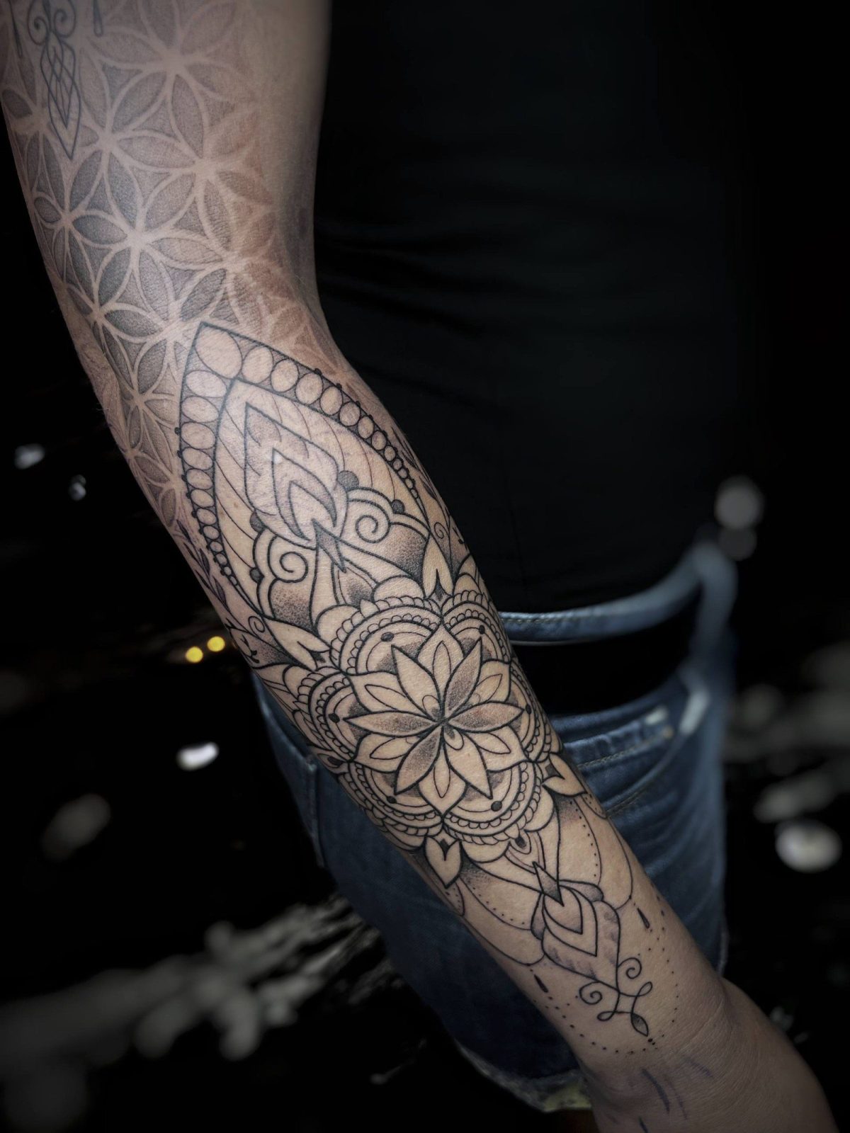 Mandala Sleeve-Armtattoo | Geometrisch Istanbul 2 - Geometrisches Tattoo | Bosphorus Ink Portfolio