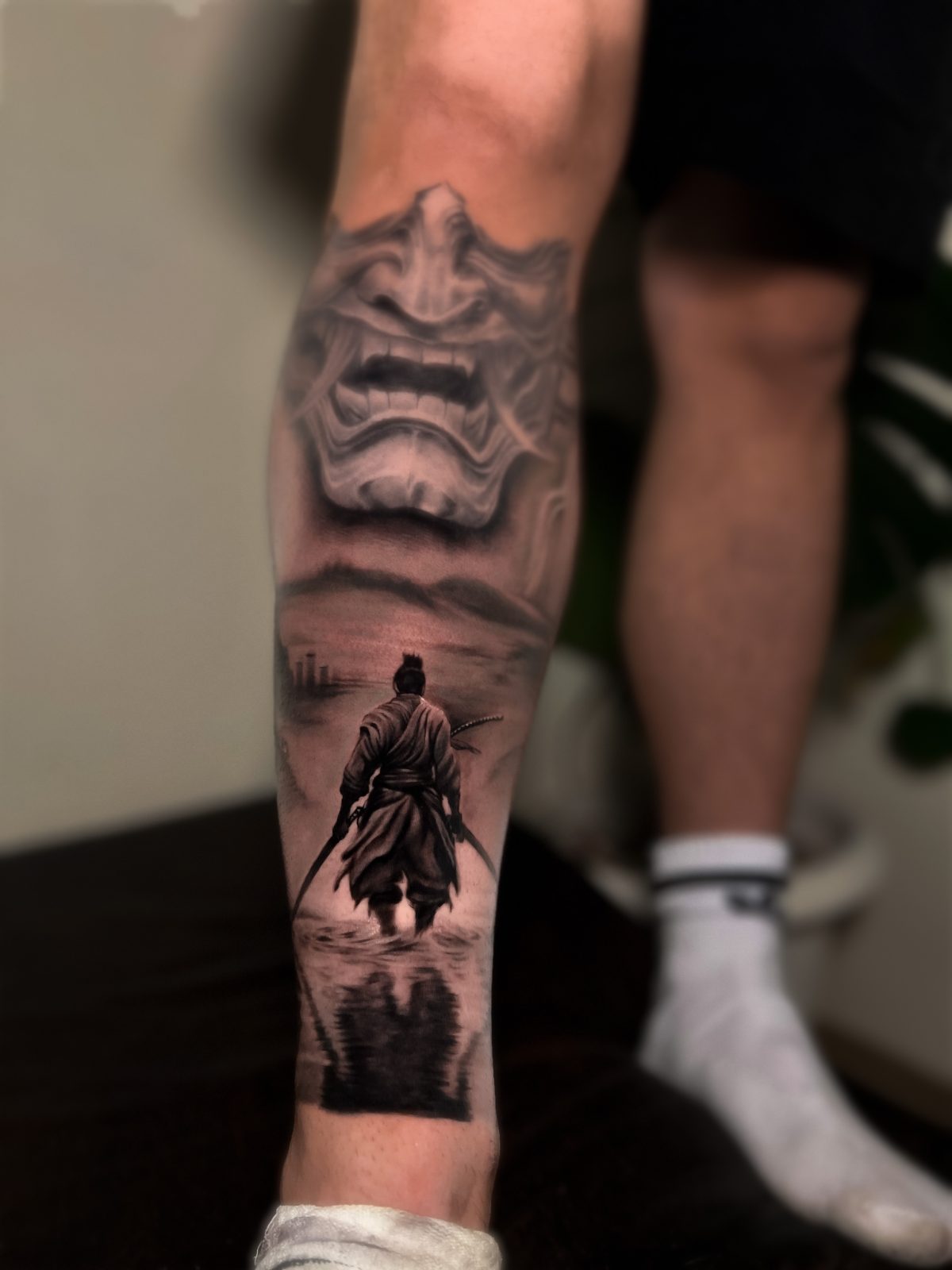 Hannya Maske und Samurai Arm Tattoo | Bosphorus Ink - Tattoo · Melike | Bosphorus Ink Portfolio