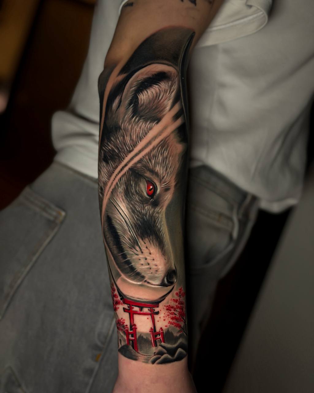 Kurt ve Torii Kol Dövmesi | Bosphorus Ink - Tattoo · Ramazan | Bosphorus Ink Portfolio