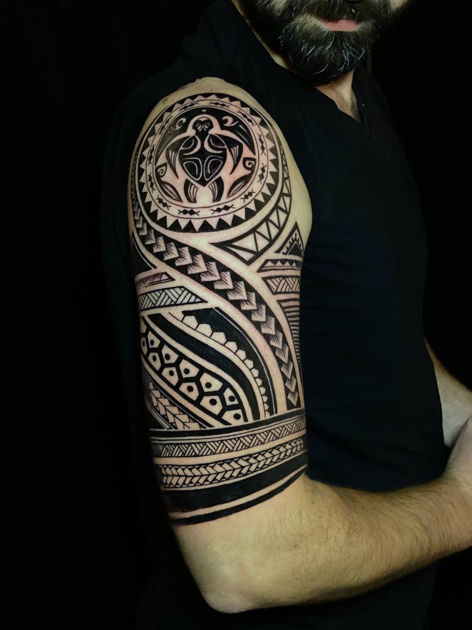 Maori Sleeve Armtattoo (Detail) | Istanbul - Maori-Tattoo | Bosphorus Ink Portfolio