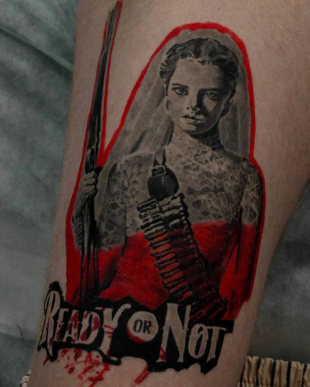 Ready or Not Gelin Trash Polka Dövmesi | Bosphorus Ink - Tattoo | Bosphorus Ink Portfolio