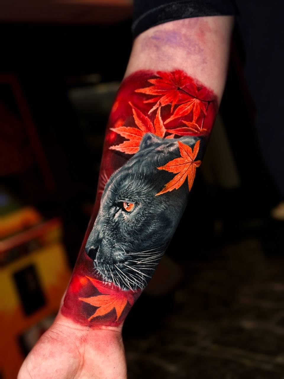 Colorful Koi Fish Arm Tattoo | Istanbul