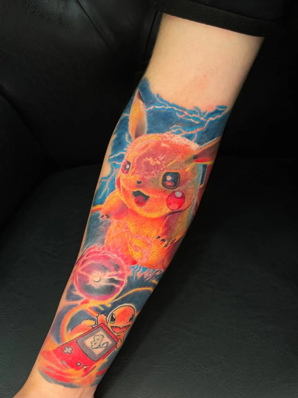 Pokemon Pikachu Farbrealismus Unterarm Tattoo | Bosphorus Ink - Tattoo | Bosphorus Ink Portfolio
