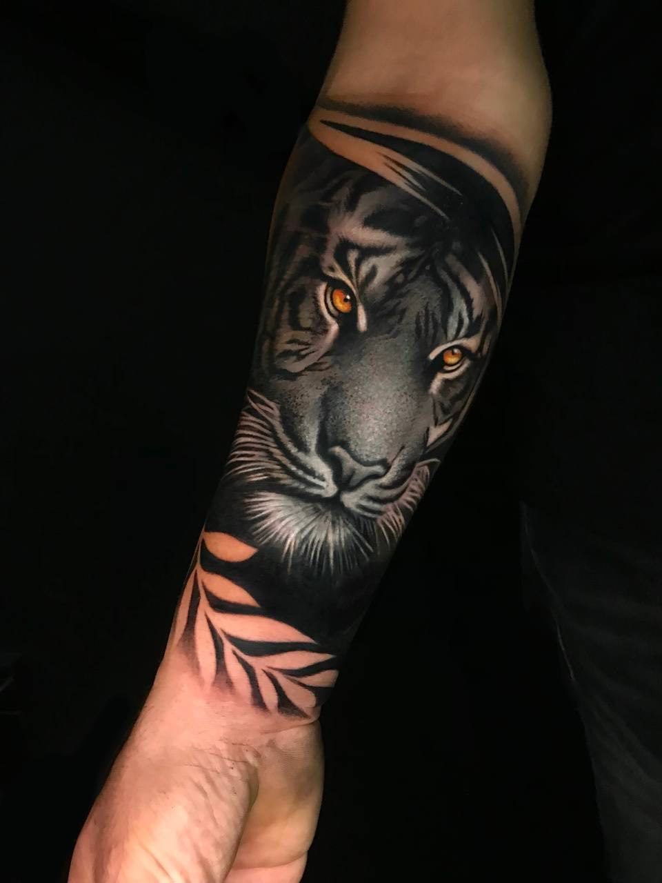 Color Tiger Forearm Tattoo - Ramazan | Bosphorus Ink