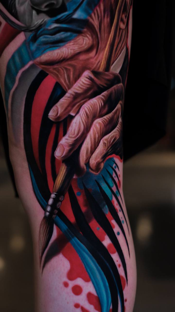 Salvador Dali Portre Bacak Dövmesi İstanbul III | Bosphorus Ink - Tattoo | Bosphorus Ink Portfolio