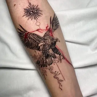 Eagle Abstract Design Tattoo Istanbul