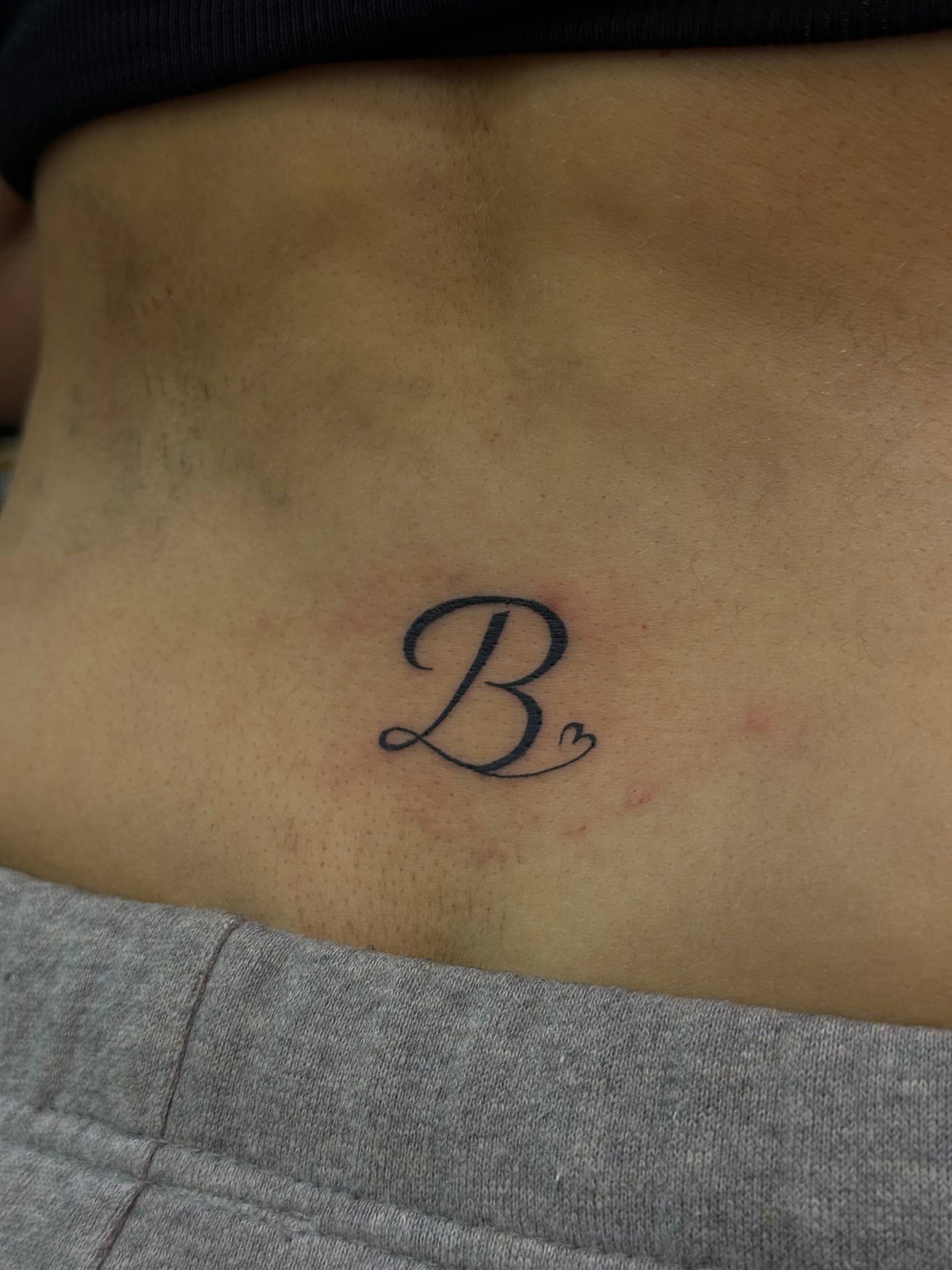 "B" Letter Monogram Body Tattoo | Istanbul